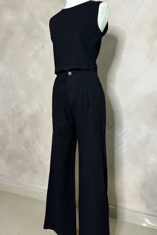 Ágata Black Pants Set