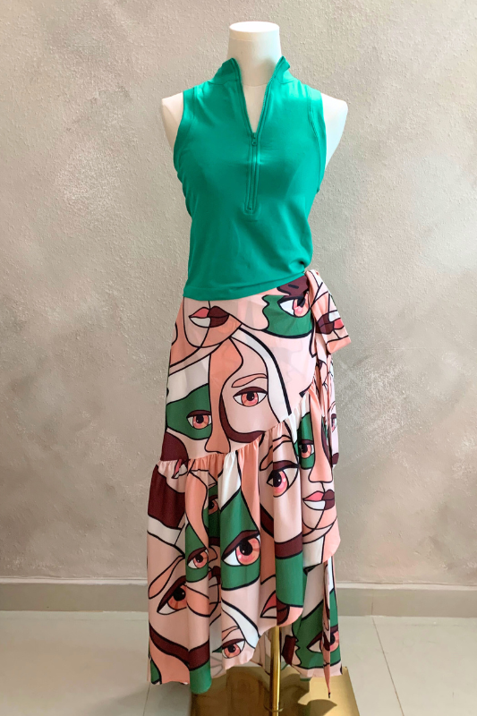 Picasso Style Wrap Around Skirt