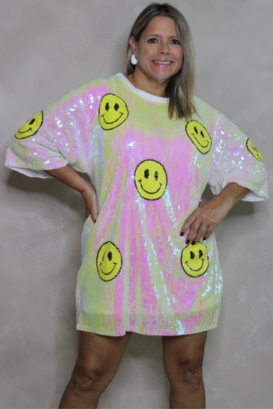 Happy Face Sequin Dress