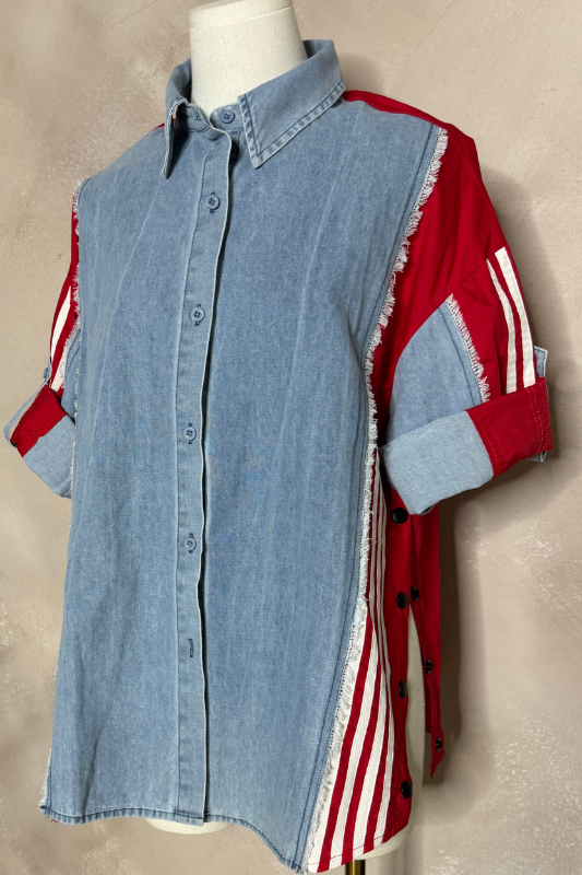 Redline Denim Top